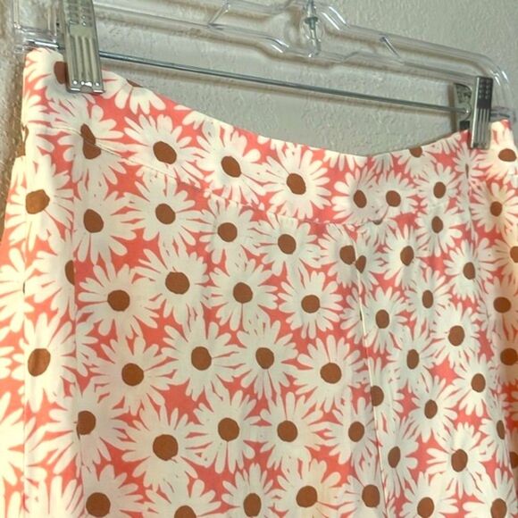 MNG a line flower print pink skirt sz M - Picture 2 of 5